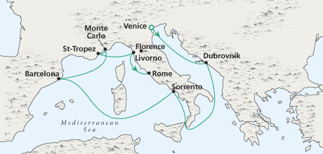 Cruises Around The World Riviera Romance