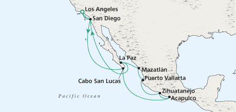 Cruises Around The World Pacific Riviera Holiday Serenity Crystal