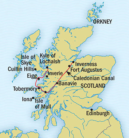 Cruises Around The World Lindblad Lord of the Glens August 23-31 2027 Inverness, United Kingdom to Inverness, United Kingdom