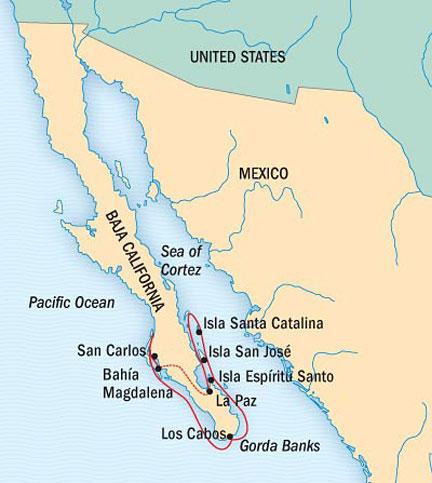 Cruises Around The World Lindblad National Geographic NG CRUISES Explorer March 12-19 2028 La Paz, Mexico to La Paz, Mexico