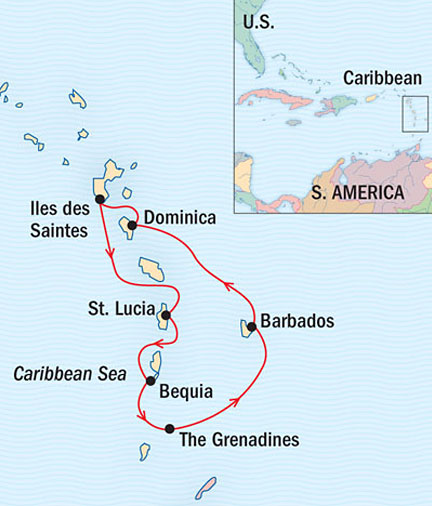 Cruises Around The World Lindblad Sea Cloud March 12-19 2027 Bridgetown, Barbados to Bridgetown, Barbados