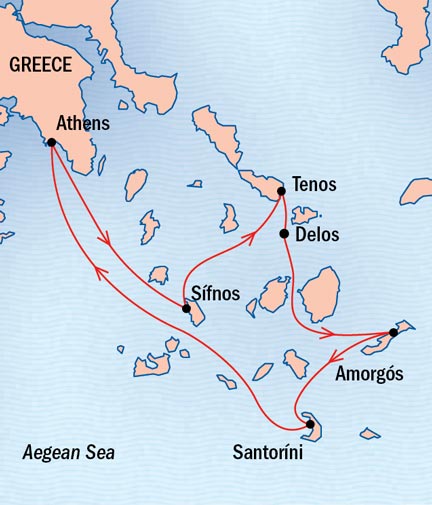 Cruises Around The World Lindblad Sea Cloud September 19-27 2027 Athens, Greece to Piraeus, Greece