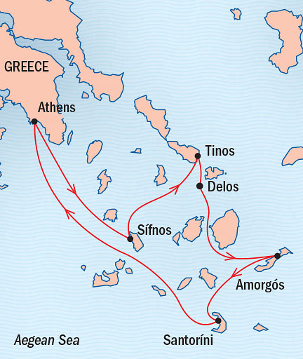 Cruises Around The World Lindblad Sea Cloud July 18-25 2028 Athens, Greece to Piraeus, Greece