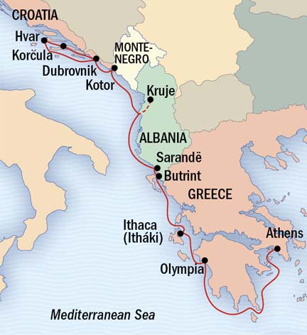 Cruises Around The World Lindblad Sea Cloud June 11-21 2028 Athens, Greece to Dubrovnik, Croatia