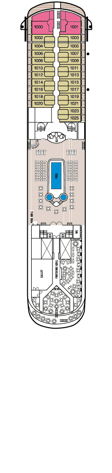 Cruises Around The World Deck TEN