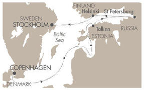 Cruises Around The World L Austral June 15-22 2028 Copenhagen, Denmark to Stockholm, Sweden