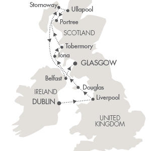 Cruises Around The World L Austral May 17-25 2028 Dublin, Ireland to Glasgow, United Kingdom