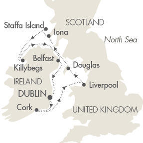 Cruises Around The World L Austral May 9-17 2028 Dublin, Ireland to Dublin, Ireland