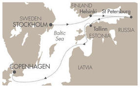 Cruises Around The World Le Boreal June 24 July 1 2028 Stockholm, Sweden to Copenhagen, Denmark