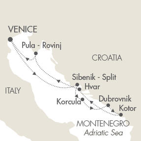 Cruises Around The World Le Lyrial May 24-31 2028 Venice, Italy to Venice, Italy