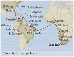 Cruises Around The World Oceania Insignia January 4 February 9 2028 Miami, FL, United States to Cape Town, South Africa