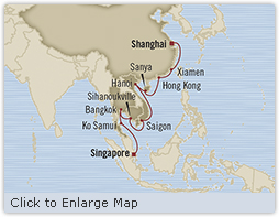 Cruises Around The World Oceania Insignia March 15 April 3 2028 Singapore, Singapore to Shanghai, China