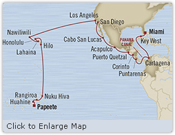 Cruises Around The World Oceania Insignia May 28 July 1 2028 Papeete, French Polynesia to Miami, FL, United States