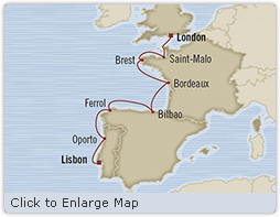 Cruises Around The World Oceania Marina June 7-14 2028 Lisbon, Portugal to Southampton, United Kingdom