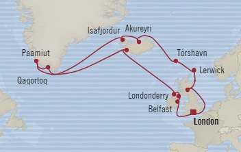 Cruises Around The World Oceania Nautica July 15 August 4 2028 Southampton, United Kingdom to Southampton, United Kingdom