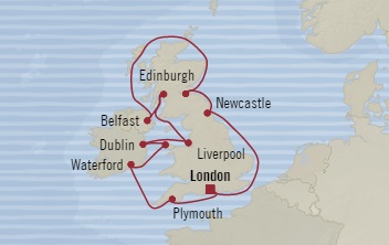 Cruises Around The World Oceania Nautica September 9-21 2028 Southampton, United Kingdom to Southampton, United Kingdom