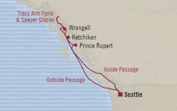 Cruises Around The World Oceania Regatta August 4-11 2028 Seattle, WA, United States to Seattle, WA, United States