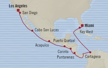 Cruises Around The World Oceania Regatta December 22 2028 January 7 2026 Miami, FL, United States to Los Angeles, CA, United States