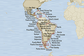 Cruises Around The World Oceania Regatta January 20 April 2 2028 Miami, FL, United States to Miami, FL, United States
