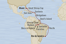 Cruises Around The World Oceania Regatta March 11 April 2 2028 Rio De Janeiro, Brazil to Miami, FL, United States