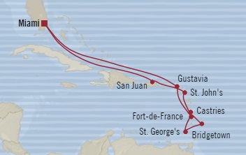 Cruises Around The World Oceania Regatta November 5-17 2028 Miami, FL, United States to Miami, FL, United States