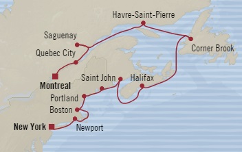 Cruises Around The World Oceania Regatta September 30 October 12 2028 Montreal, Canada to New York, NY, United States