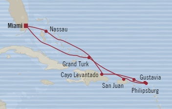 Cruises Around The World Oceania Riviera December 5-15 2028 Miami, FL, United States to Miami, FL, United States