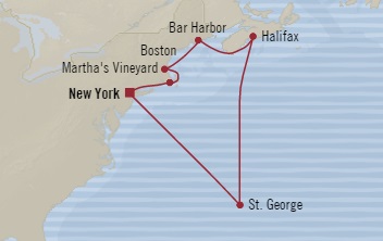 Cruises Around The World Oceania Sirena October 18-28 2028 New York, NY, United States to New York, NY, United States
