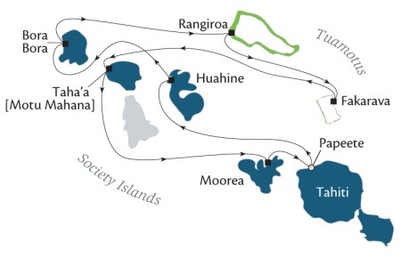 Cruises Around The World Paul Gauguin March 2-12 2028 Papeete, Tahiti, Society Islands to Papeete, Tahiti