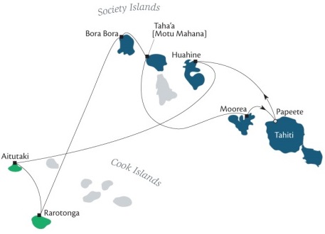 Cruises Around The World Paul Gauguin October 22 November 2 2028 Papeete, Tahiti, Society Islands to Papeete, Tahiti