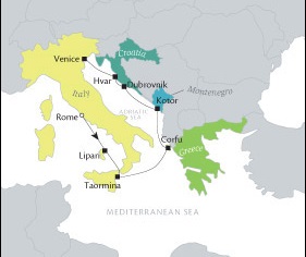 Cruises Around The World Tere Moana August 13-20 2028 Civitavecchia, Italy to Venice, Italy