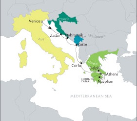 Cruises Around The World Tere Moana July 30 August 6 2028 Venice, Italy to Piraeus, Greece