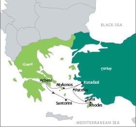 Cruises Around The World Tere Moana June 4-11 2028 Piraeus, Greece to Piraeus, Greece