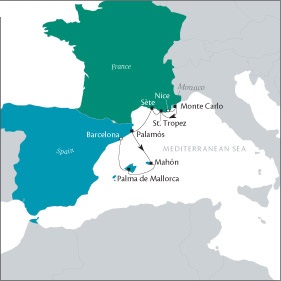 Cruises Around The World Tere Moana October 29 November 5 2028 Nice, France to Barcelona, Spain