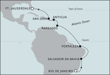 Regent Seven Seas Cruises Seven Seas Voyager December 4 18 2031 Cruise Itinerary luxury cruise information