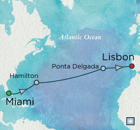 Cruises Around The World Crystal World Cruises Serenity 2027 Classic Atlantic Crossing Map