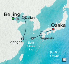 Cruises Around The World Skyscrapers & Shoguns: Crystal Getaways Map crystal symphony 2026