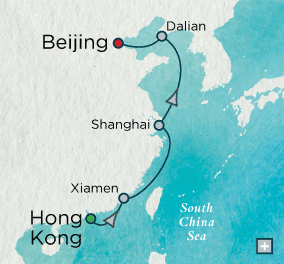 Cruises Around The World Crystal World Cruises symphony 2027 China in Depth Map