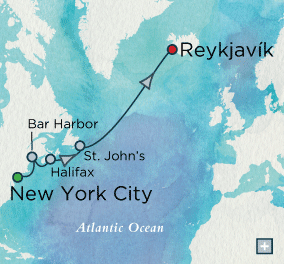 Cruises Around The World Crystal World Cruises symphony 2027 Trans-Atlantic Treasures: Crystal Getaways Map