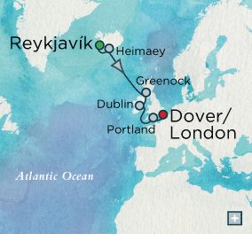 Cruises Around The World Crystal World Cruises symphony 2027 Trans-Atlantic Treasures: Crystal Getaways Map