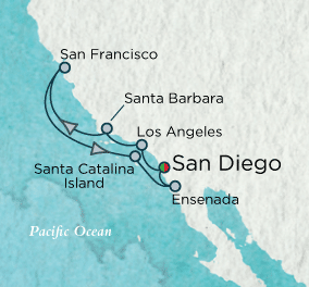 Cruises Around The World California Cachet Map Cruises Around The World Crystal World Cruises Symphony 2028