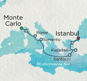 Cruises Around The World Crystal World Cruises Serenity 2026 July 23 August 1 2026 Monte Carlo, Monaco to Istanbul, Turkey