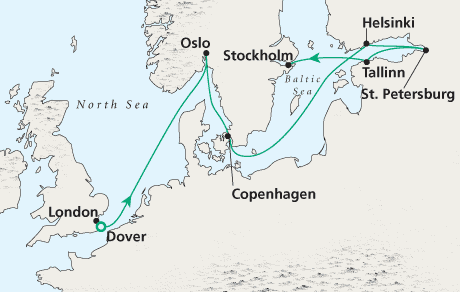 Cruises Around The World London to Stockholm