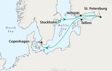 Cruises Around The World Stockholm to Copenhagen