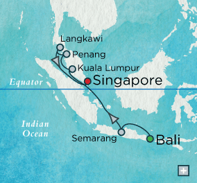 Cruises Around The World Crystal World Cruises World Cruise 2028 Malaysian Mystique Map