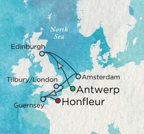 Cruises Around The World Crystal World Cruises Symphony 2026 August 3-13 Antwerp, Belgium to Honfleur, France