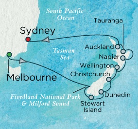 Cruises Around The World Crystal World Cruises Symphony 2026 January 5-20 Melbourne, Australia to Sydney, Australia