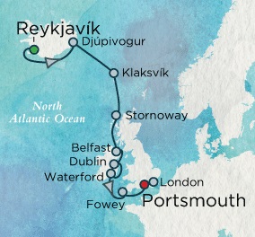 Cruises Around The World Crystal World Cruises Symphony 2026 May 31 June 10 Reykjavik, Iceland to Portsmouth, England