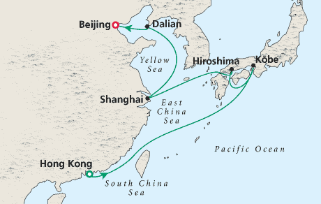 Cruises Around the World Map