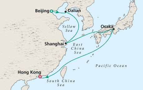 Cruises Around the World Map